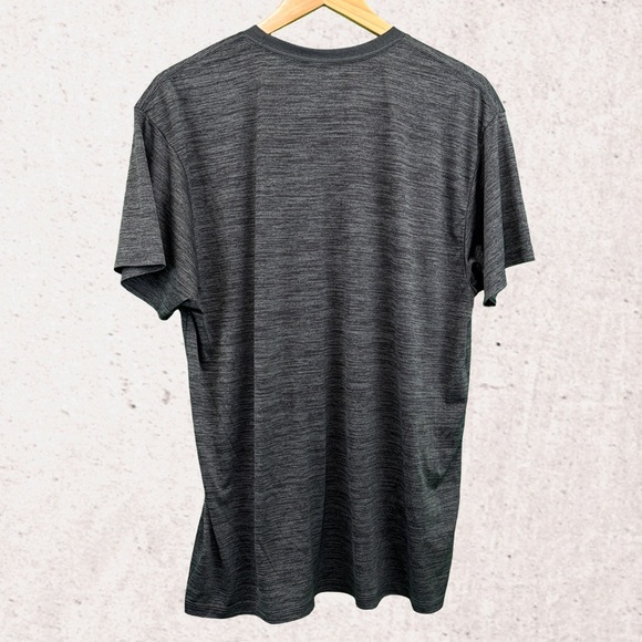 Heathered Gray Short Sleeve Tee with Crew Neck - Picture 2 of 3